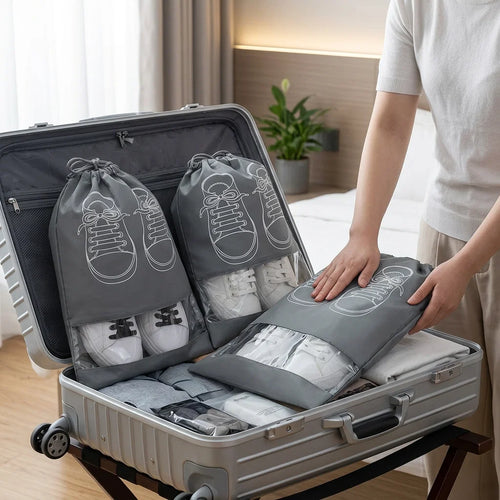 5-Piece Travel Shoe Storage Bag Set