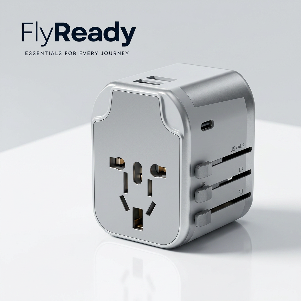 All-in-One Universal Travel Adapter with USB-C & USB-A